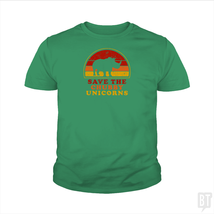 Save The Chubby Unicorns  Kids Shirt