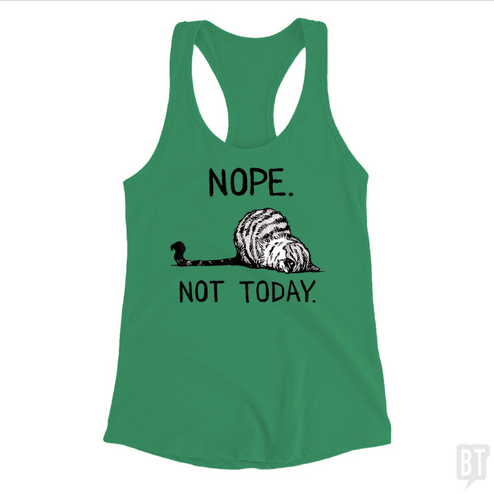 Nope Not Today Cat Tank Top
