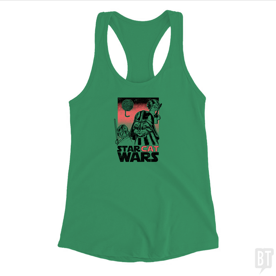 Star Cat Wars Tank Top