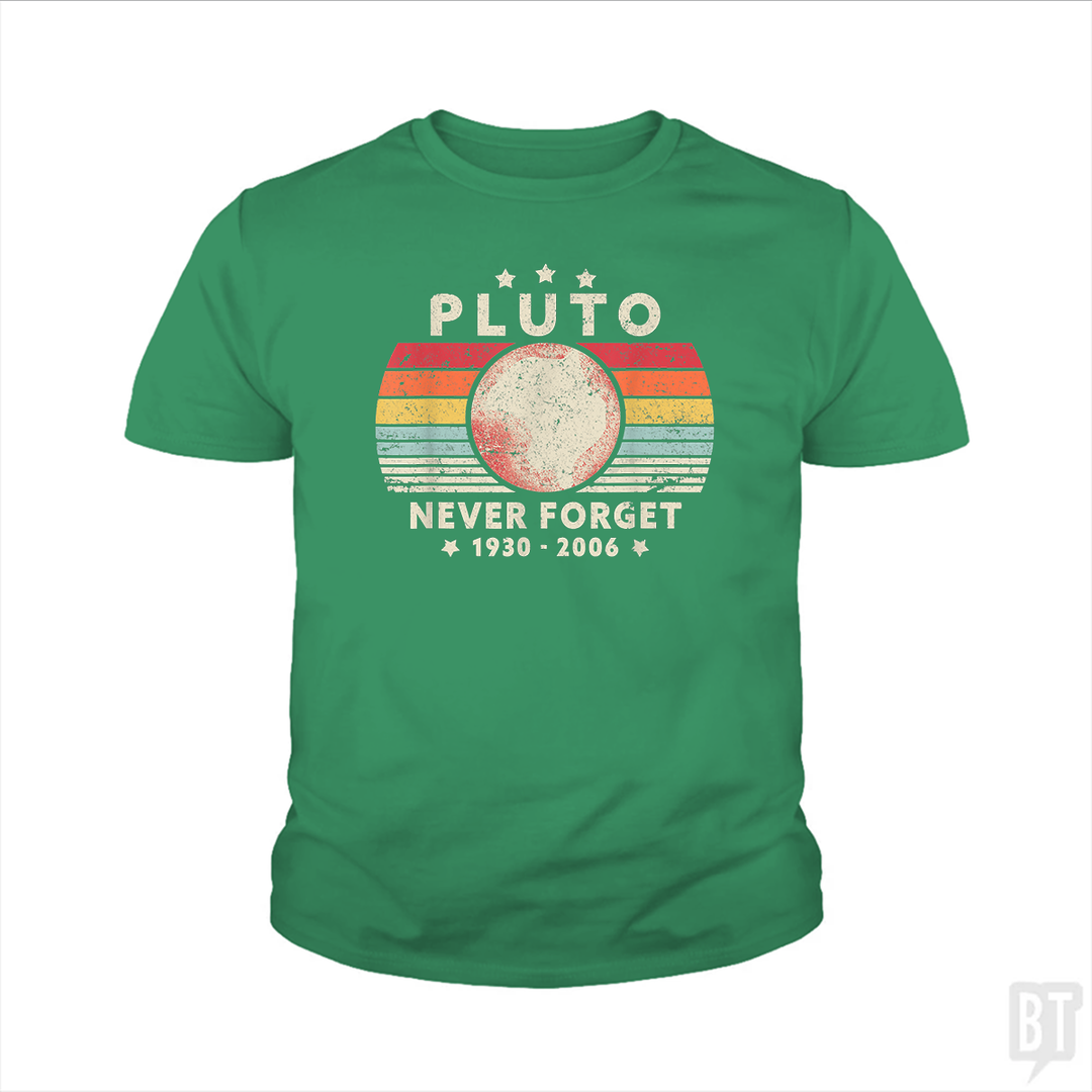 Never Forget Pluto Kids Shirt
