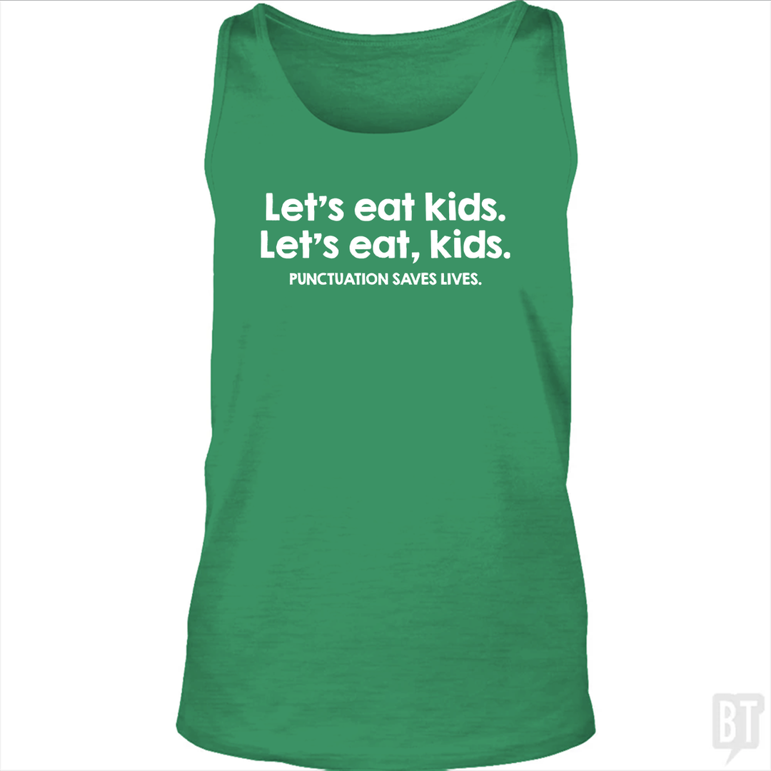 Punctuation Saves Lives Tank Top
