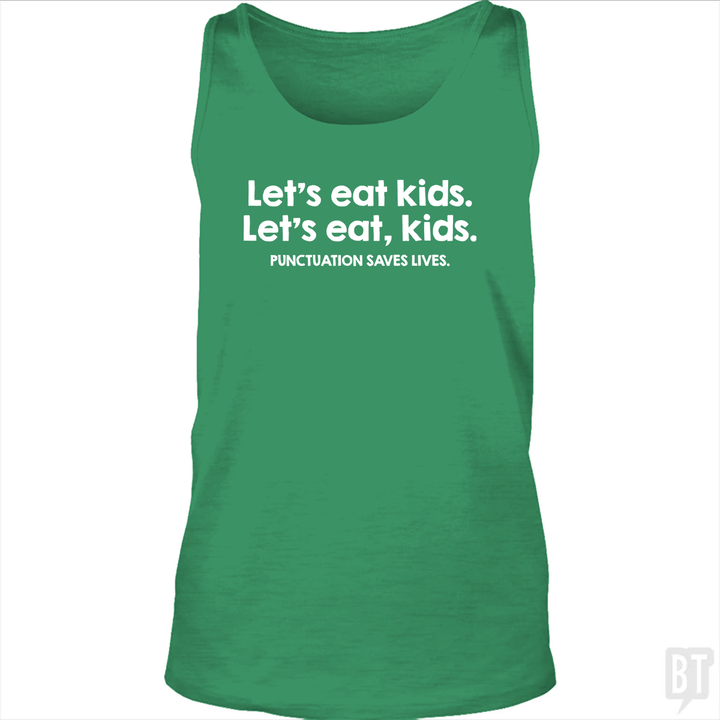 Punctuation Saves Lives Tank Top