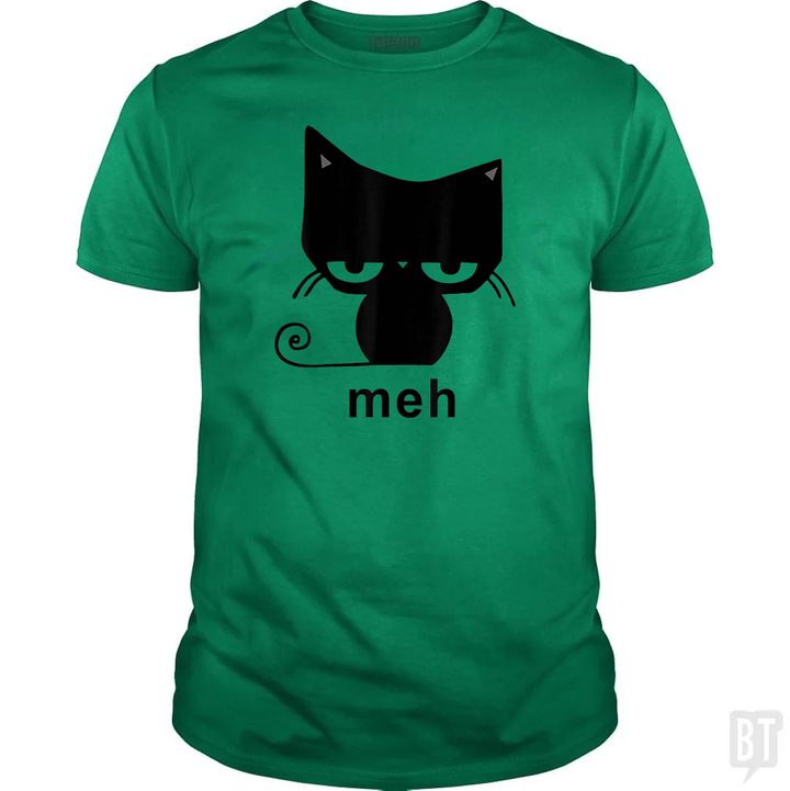 Meh Black Cat Funny