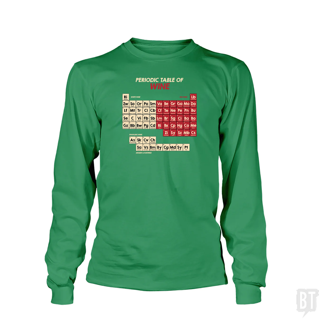 Periodic Table Of Wine  Long Sleeve