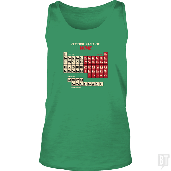 Periodic Table Of Wine Tank Top
