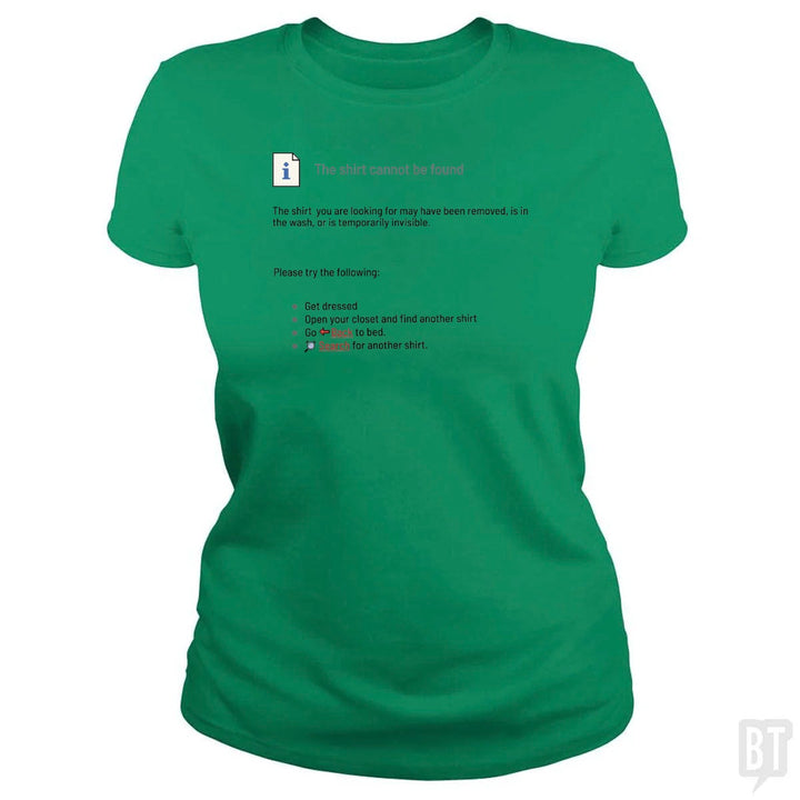 This Shirt Cannot Be Found