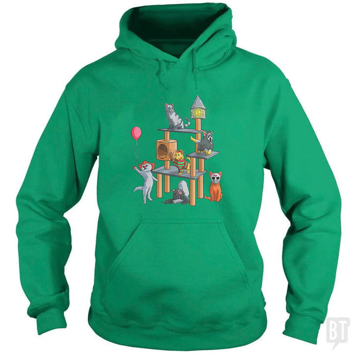 Cat Horror Movies Hoodie