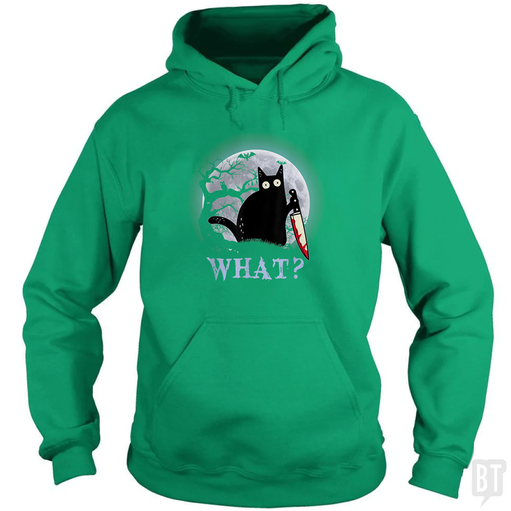 Halloween Murder Cat Hoodie