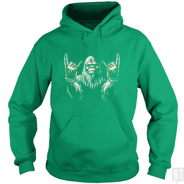 Bigfoot Rock On Hoodie