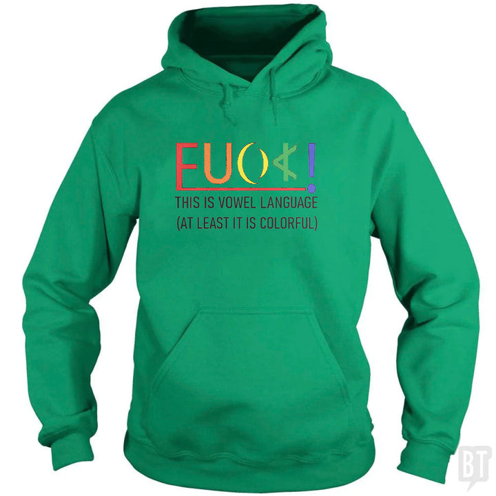 Colorful Language Hoodie