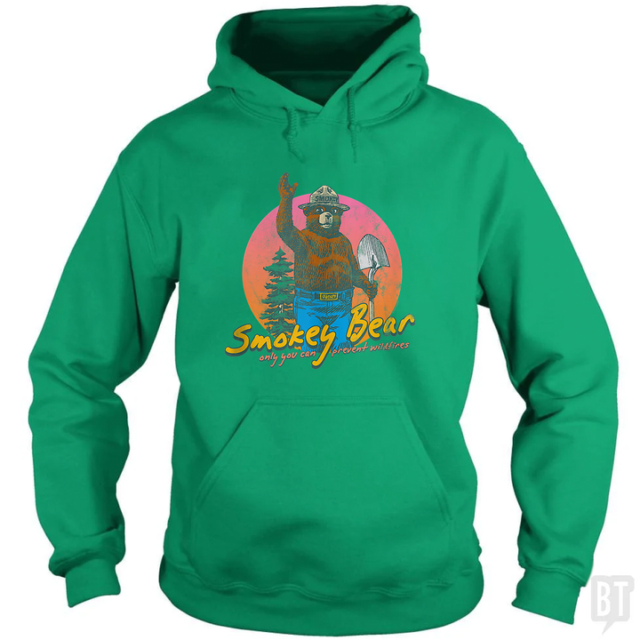 Smokey Bear Retro Hoodie