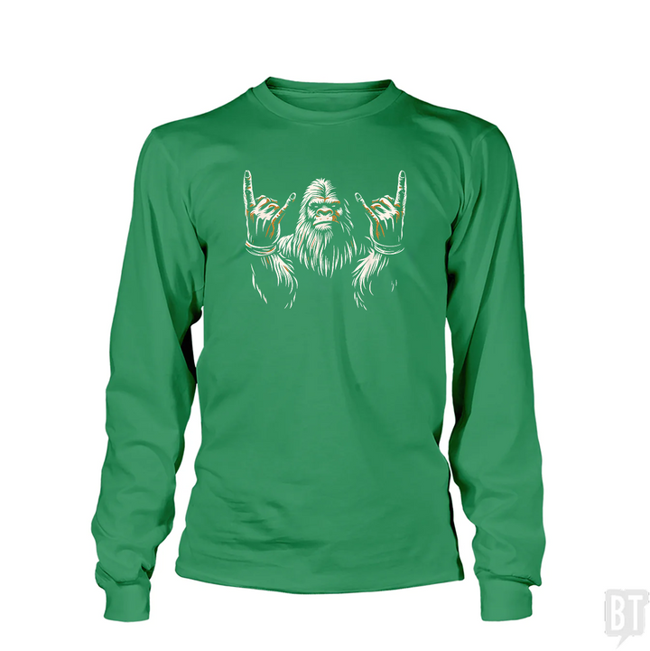 Bigfoot Rock On Long Sleeve