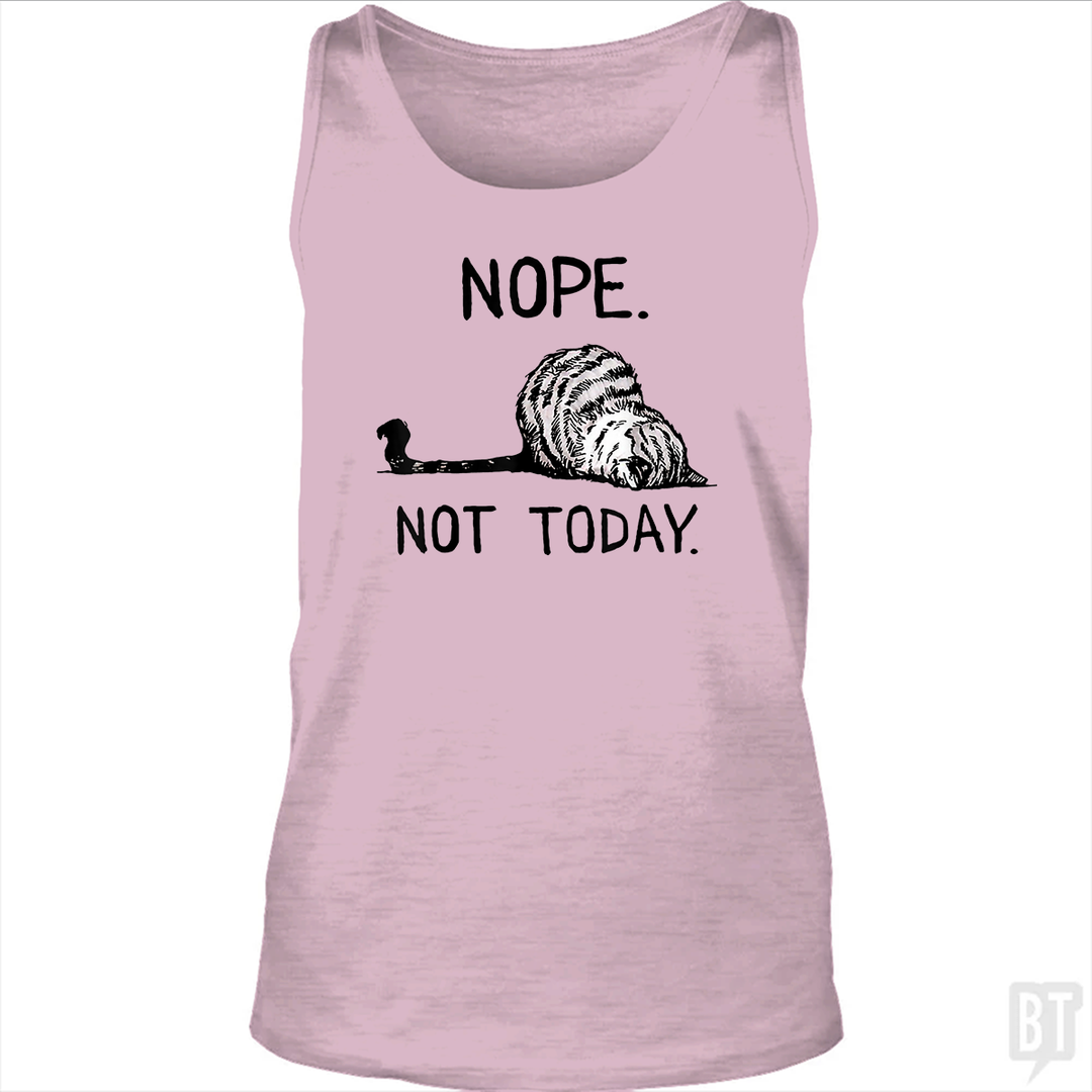 Nope Not Today Cat Tank Top