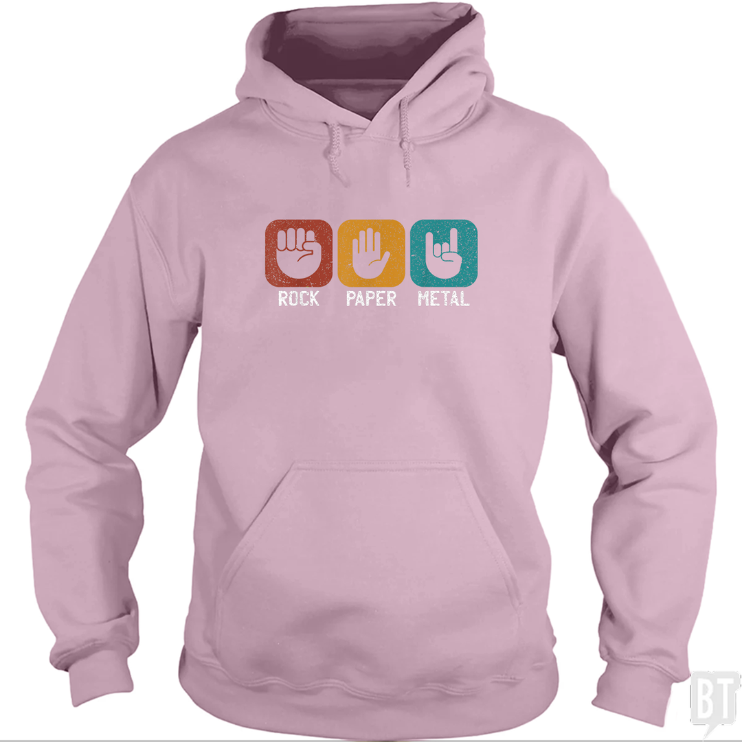 Rock Paper Metal Hoodie