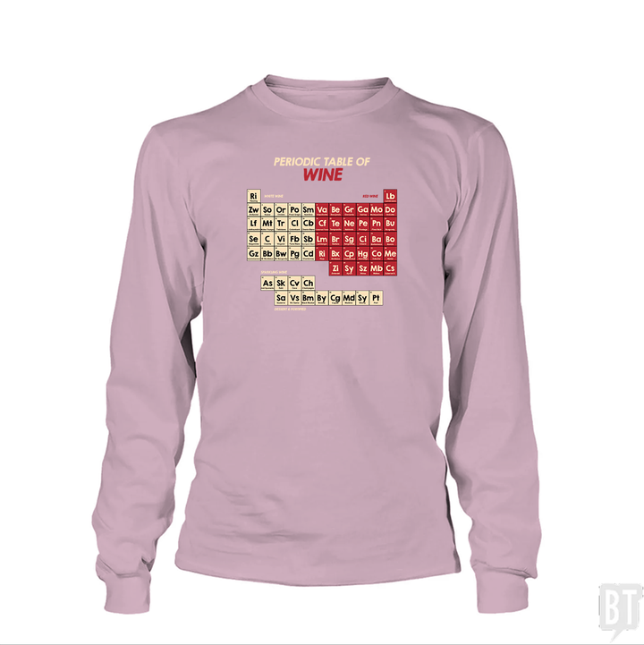 Periodic Table Of Wine  Long Sleeve