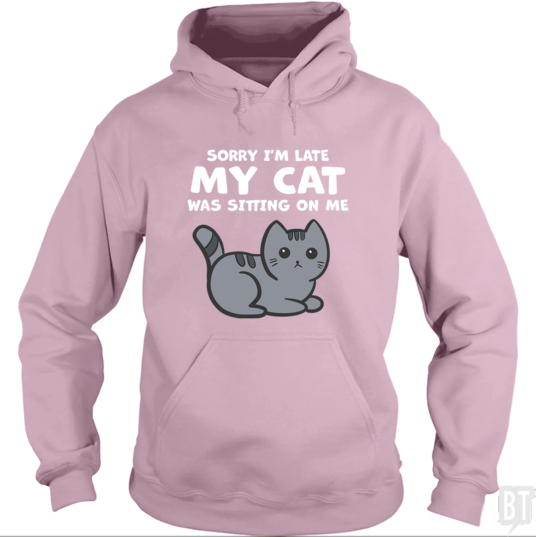 Sorry I'm Late My Cat Was Sitting On Me Hoodie