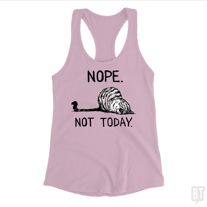 Nope Not Today Cat Tank Top