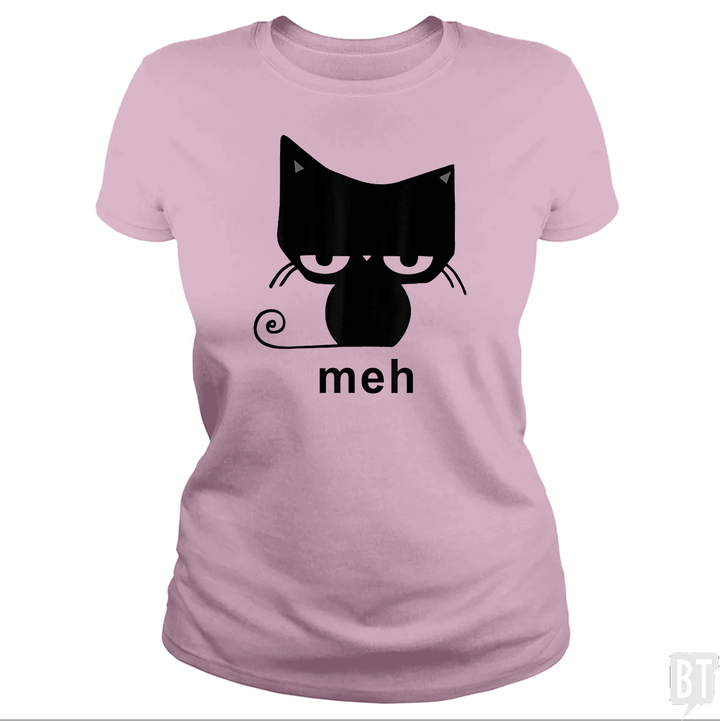 Meh Black Cat Funny