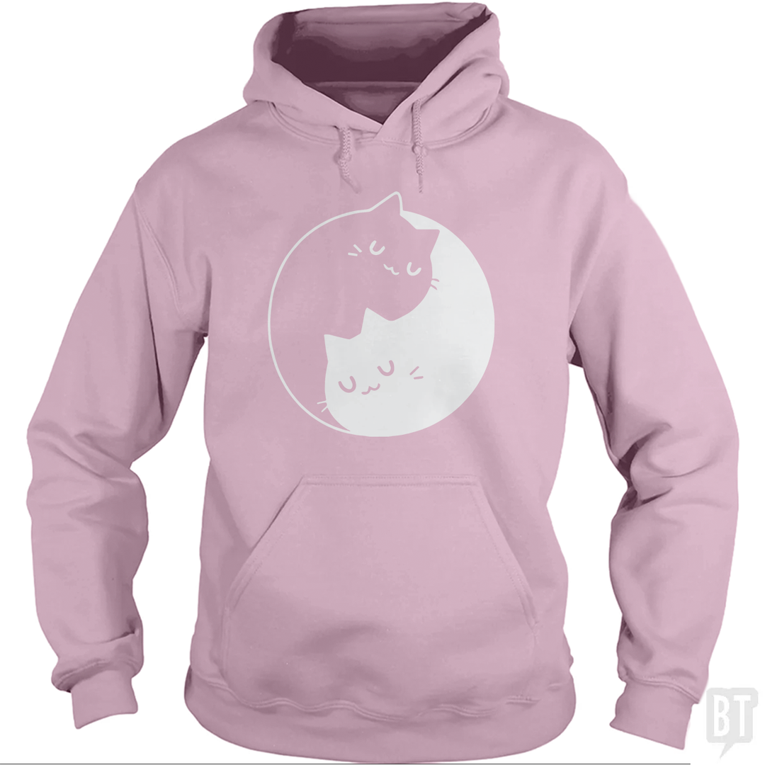 Yin Yang Cats Hoodie
