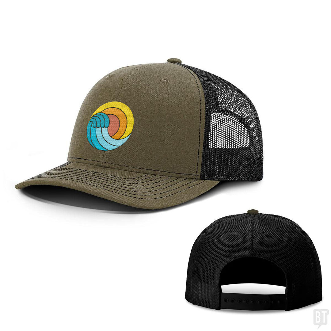 Retro Beach Wave Hats