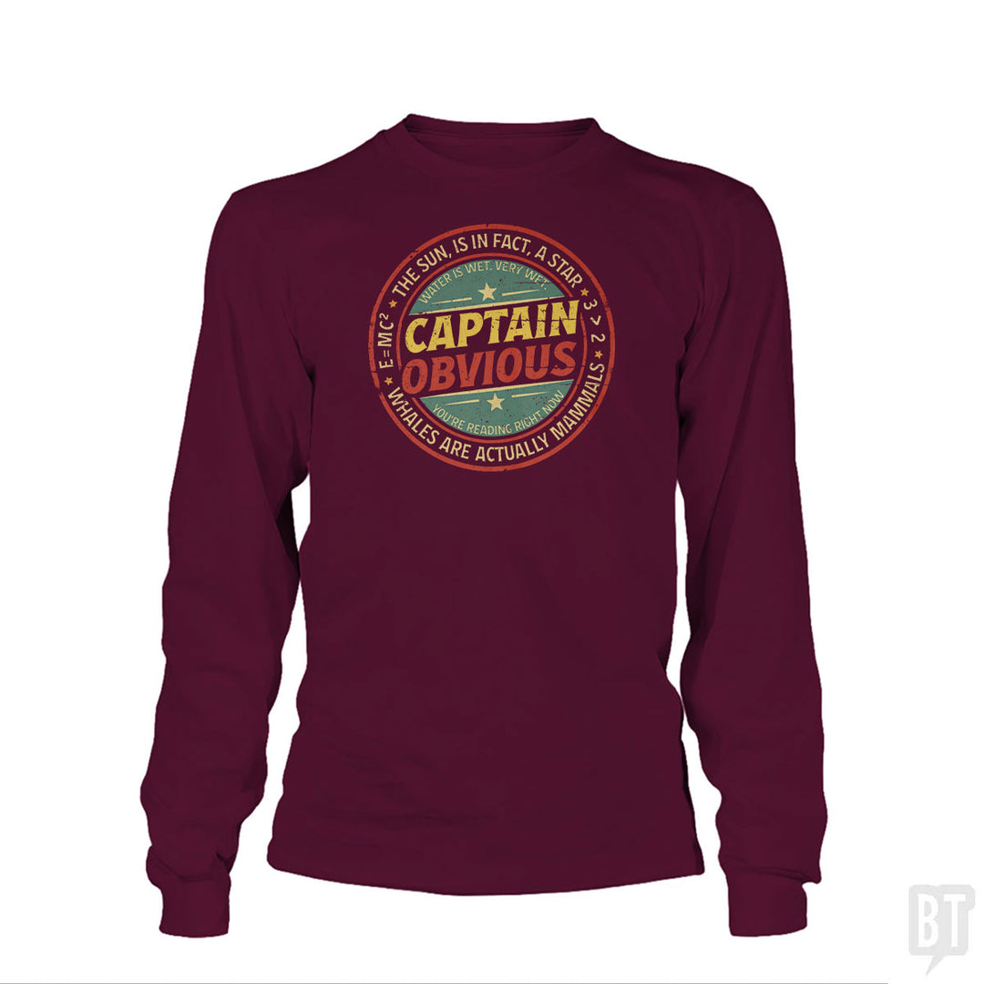 Captain Obvious Long Sleeve