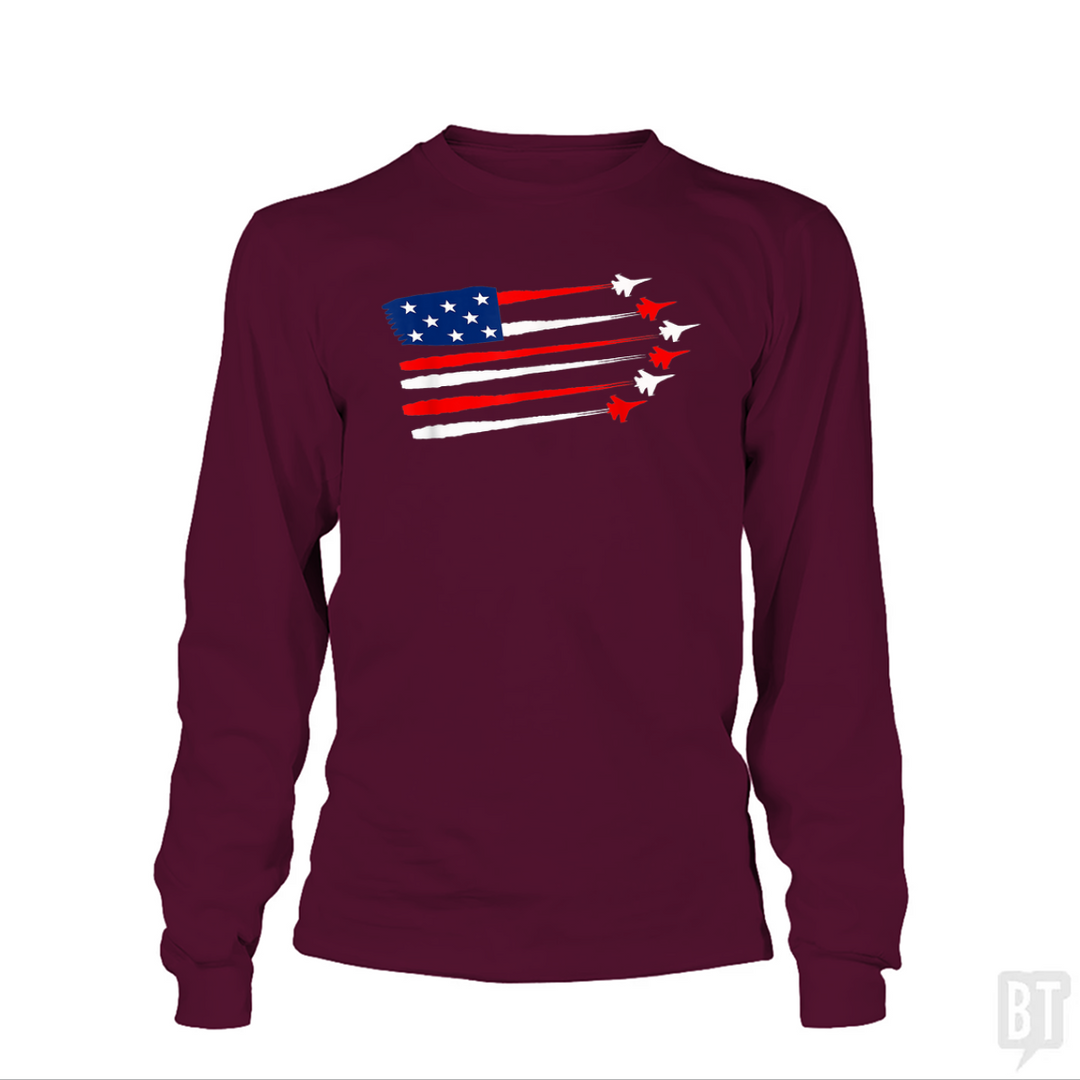Fighter Jet American Long Sleeve
