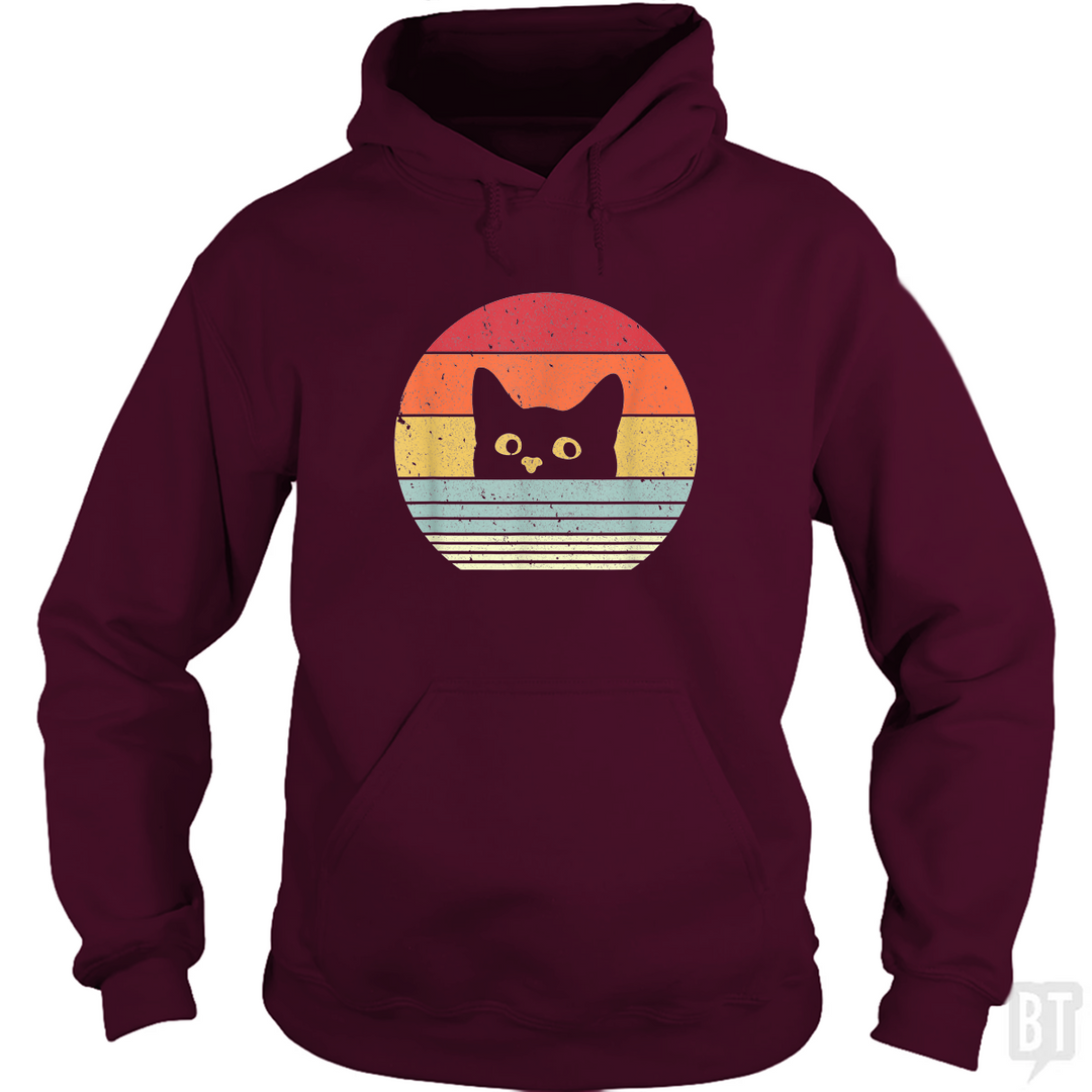 Cat Retro Style Hoodie