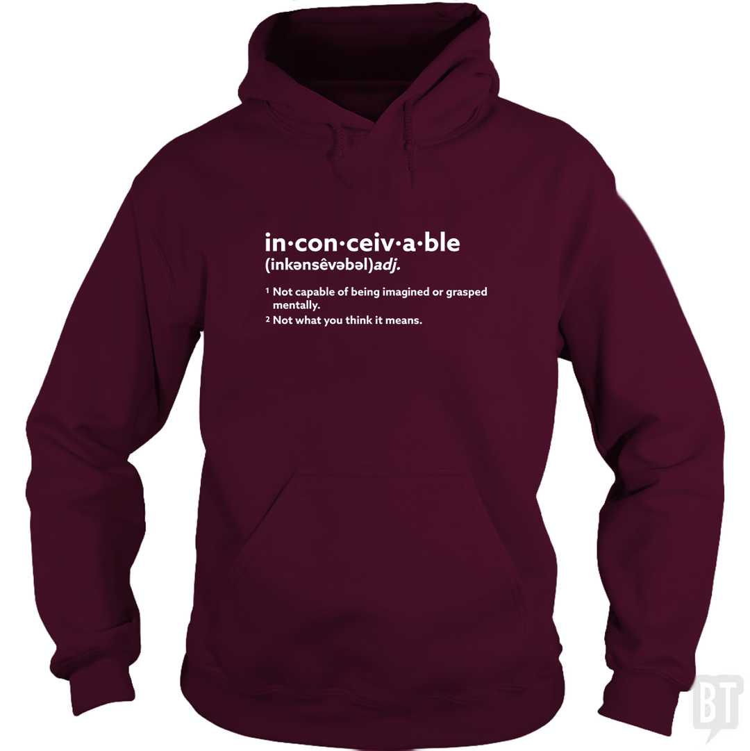 Inconceivable Definition Hoodie