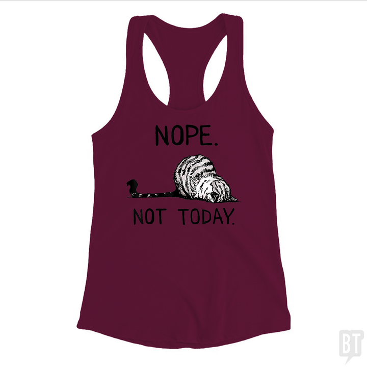 Nope Not Today Cat Tank Top
