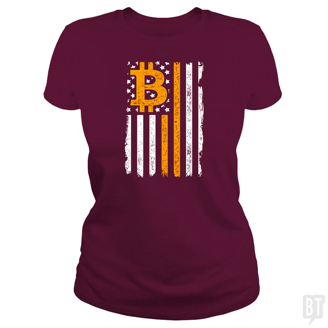 Bitcoin US Flag