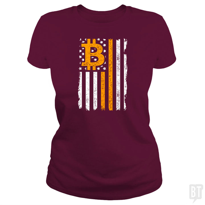 Bitcoin US Flag