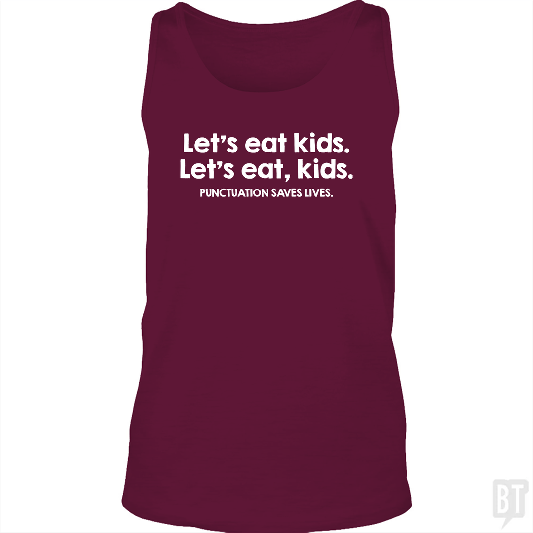 Punctuation Saves Lives Tank Top