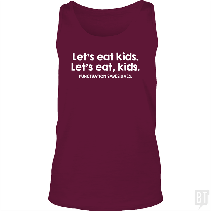 Punctuation Saves Lives Tank Top