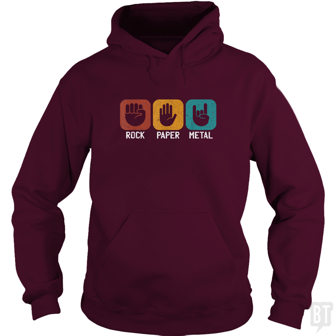 Rock Paper Metal Hoodie