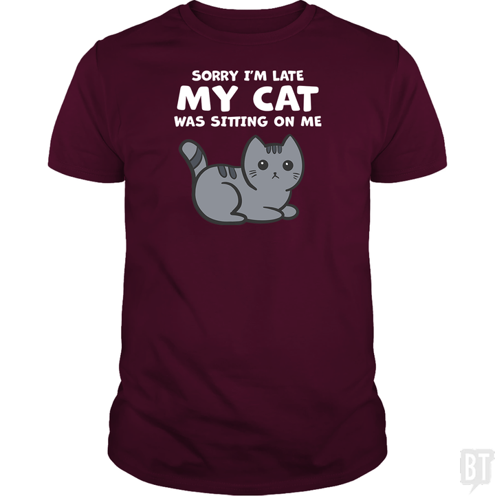 Sorry I'm Late My Cat Was Sitting On Me