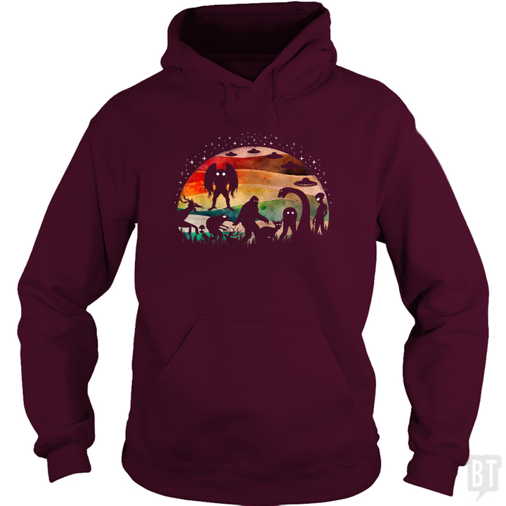Cryptid Funny Bigfoot Hoodie