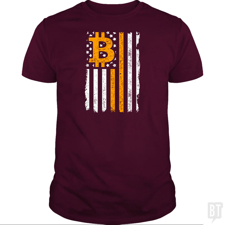 Bitcoin US Flag