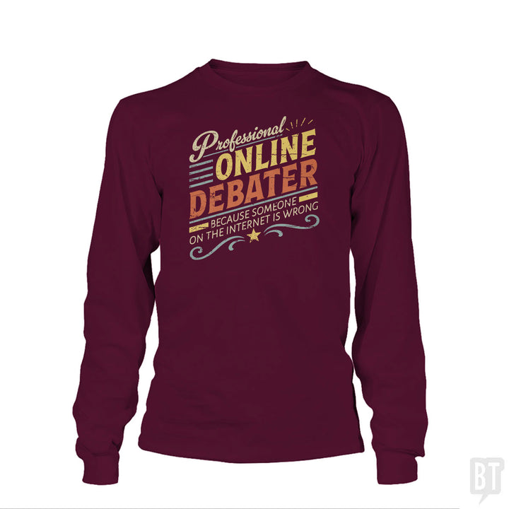 Professional Online Debater Long Sleeve