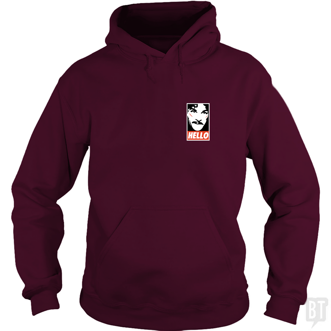 Hello Left Chest Hoodie