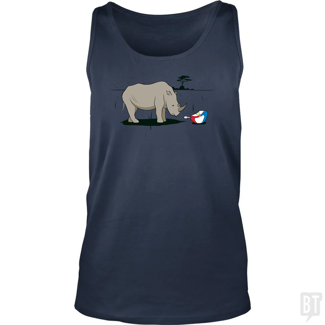 Sad Rhino Tank Top