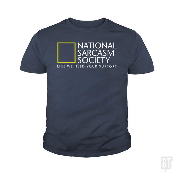 National Sarcasm Society Kids Shirt