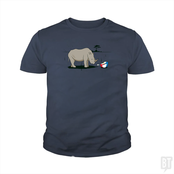Sad Rhino Kids Shirt