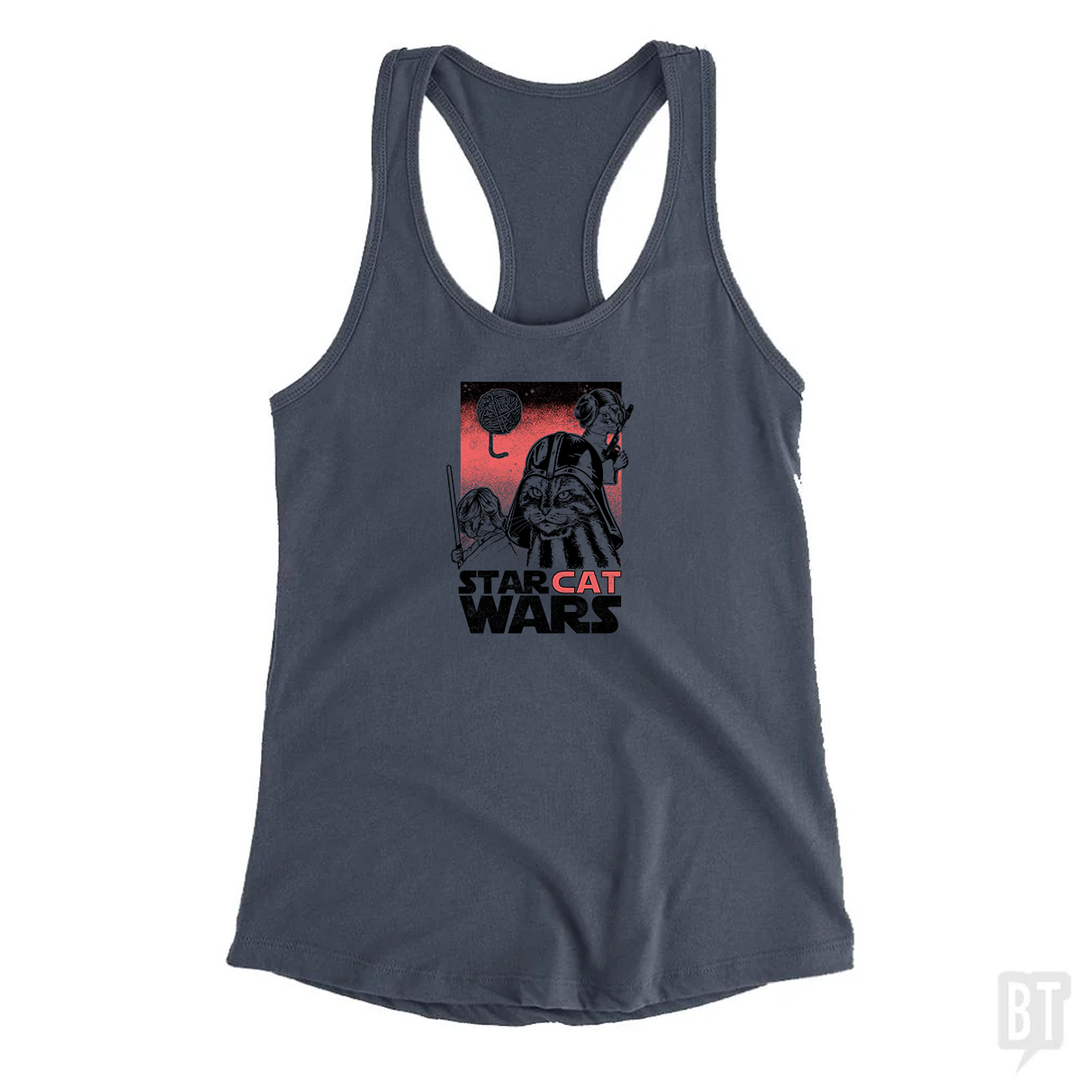 Star Cat Wars Tank Top