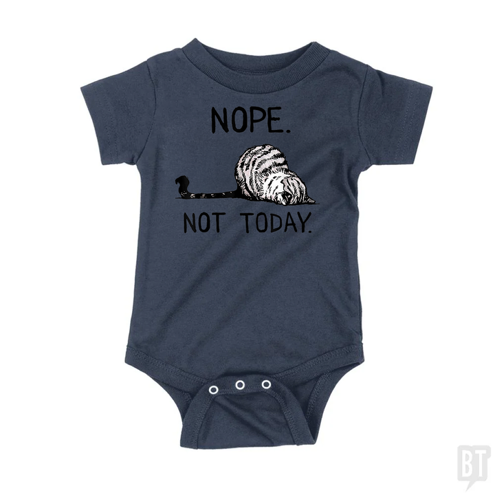 Nope Not Today Cat Baby One-Piece