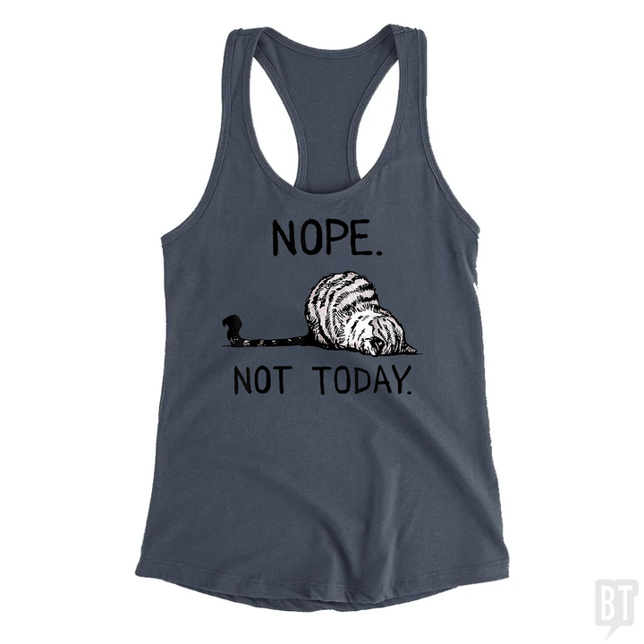 Nope Not Today Cat Tank Top