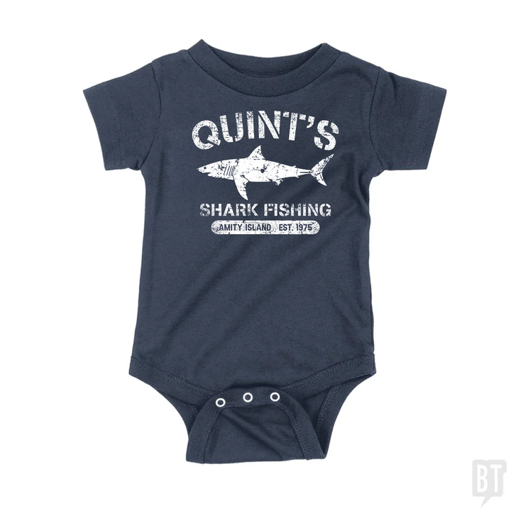 Quint's Shark Fishing  Baby One-Piece