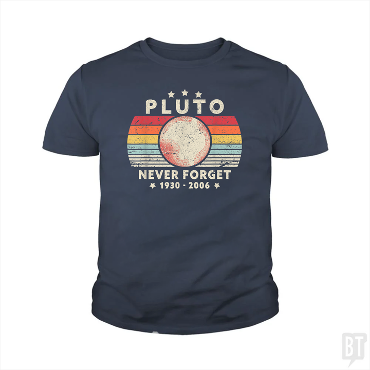 Never Forget Pluto Kids Shirt