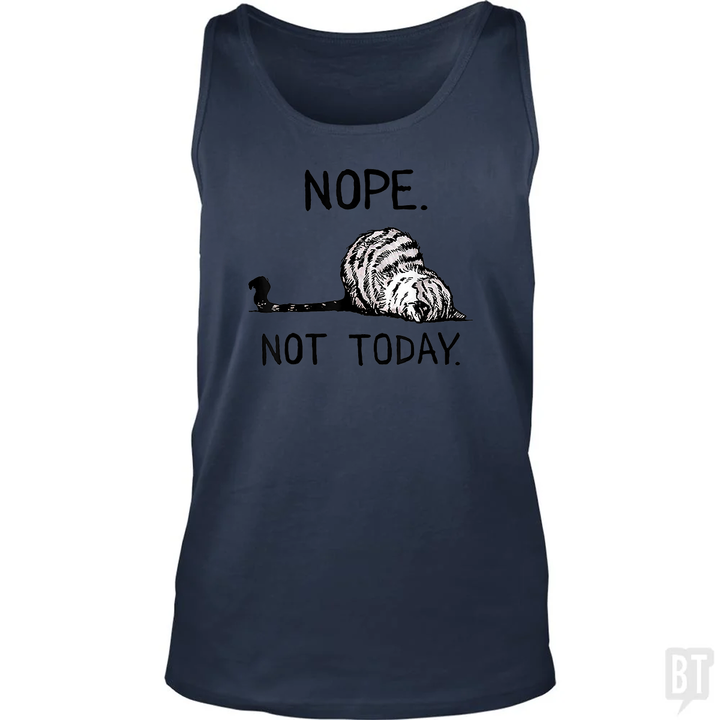 Nope Not Today Cat Tank Top