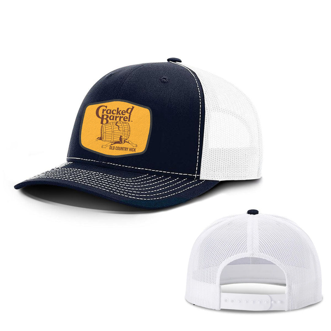 Cracked Barrel Old Country Hick Leather Patch Hats