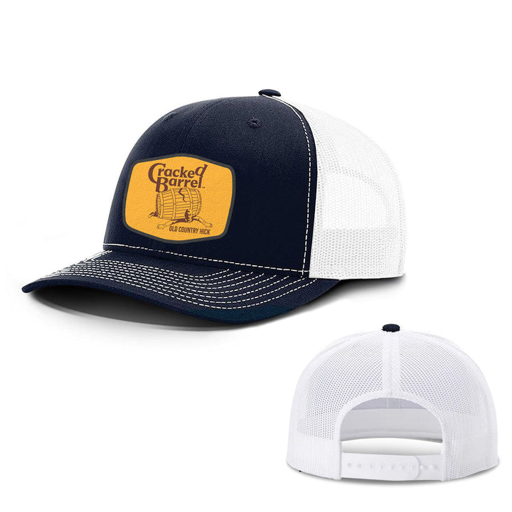 Cracked Barrel Old Country Hick Leather Patch Hats